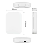 Miroir compact LED avec batterie externe