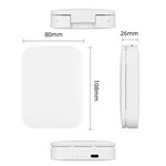 Power Bank LED Compact Mirror