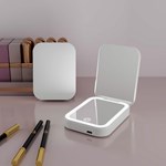 Power Bank LED Compact Mirror