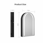 Arch LED Bathroom Mirror Cabinet
