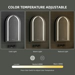 Arch LED Bathroom Mirror Cabinet