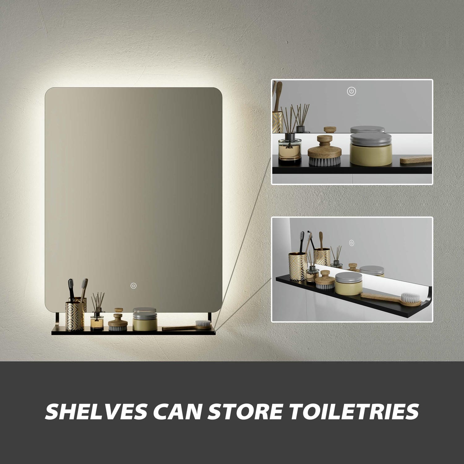 Bathroom Mirror With Shelf