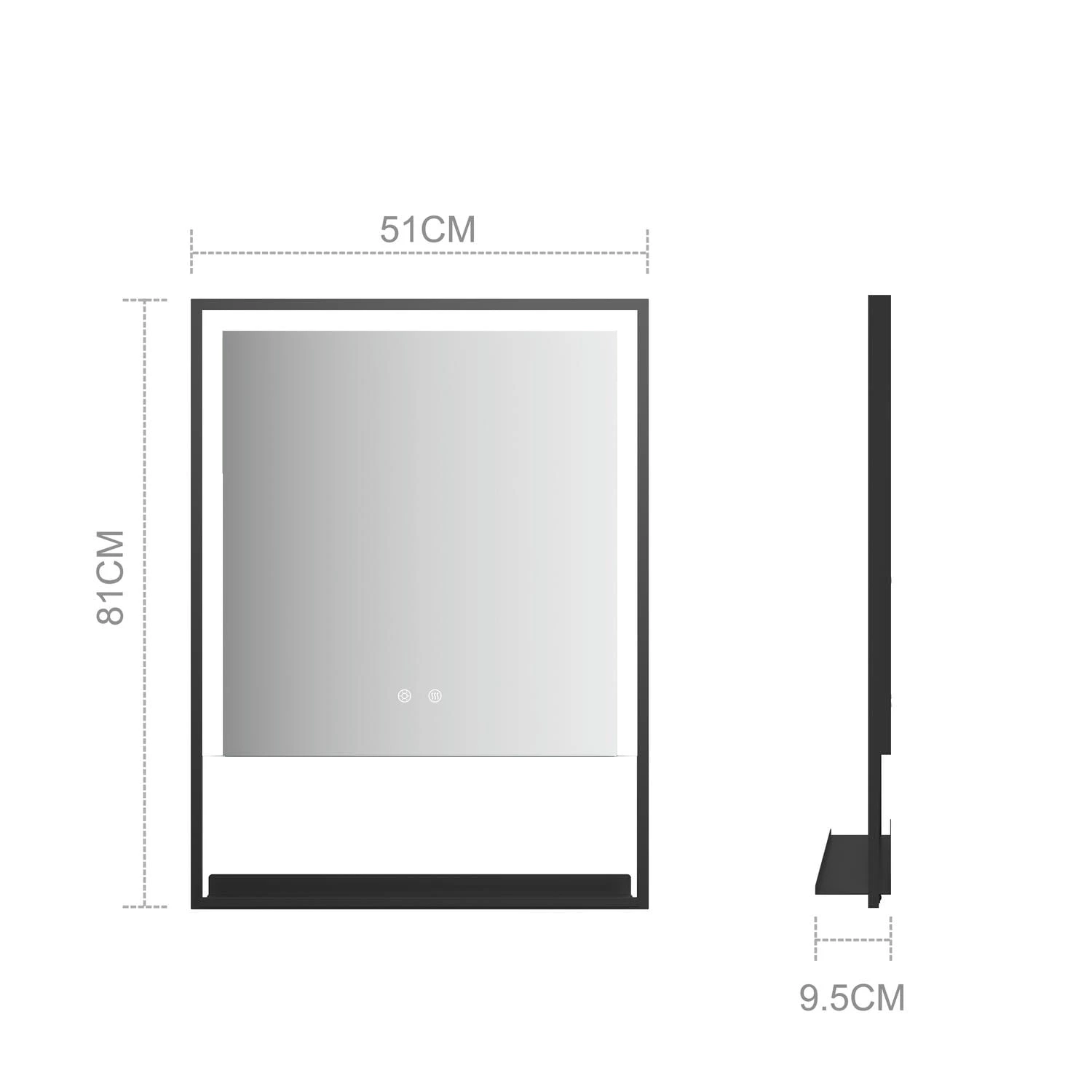 Bathroom Mirror With Shelf