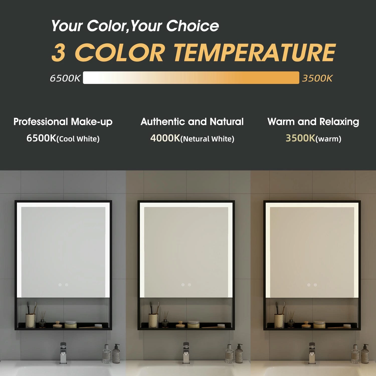 Bathroom Mirror With Shelf