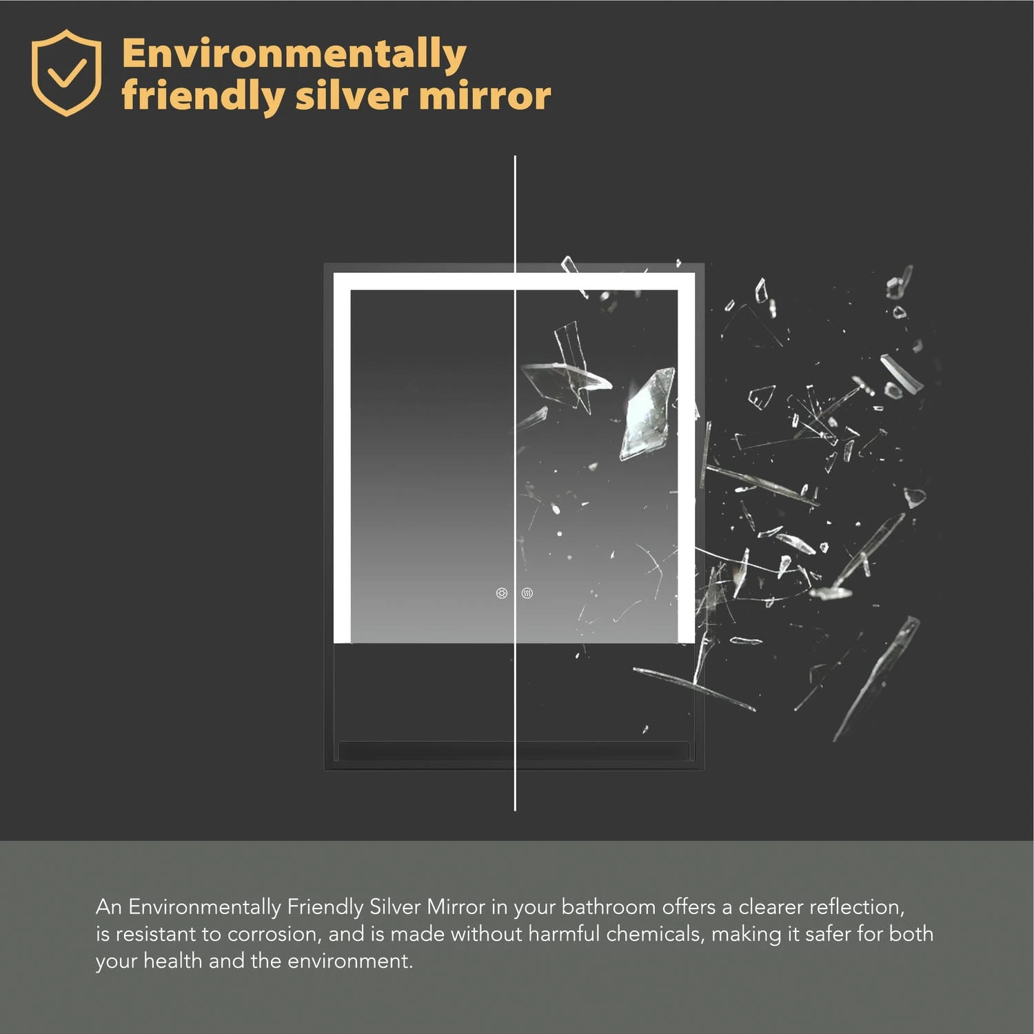 Bathroom Mirror With Shelf