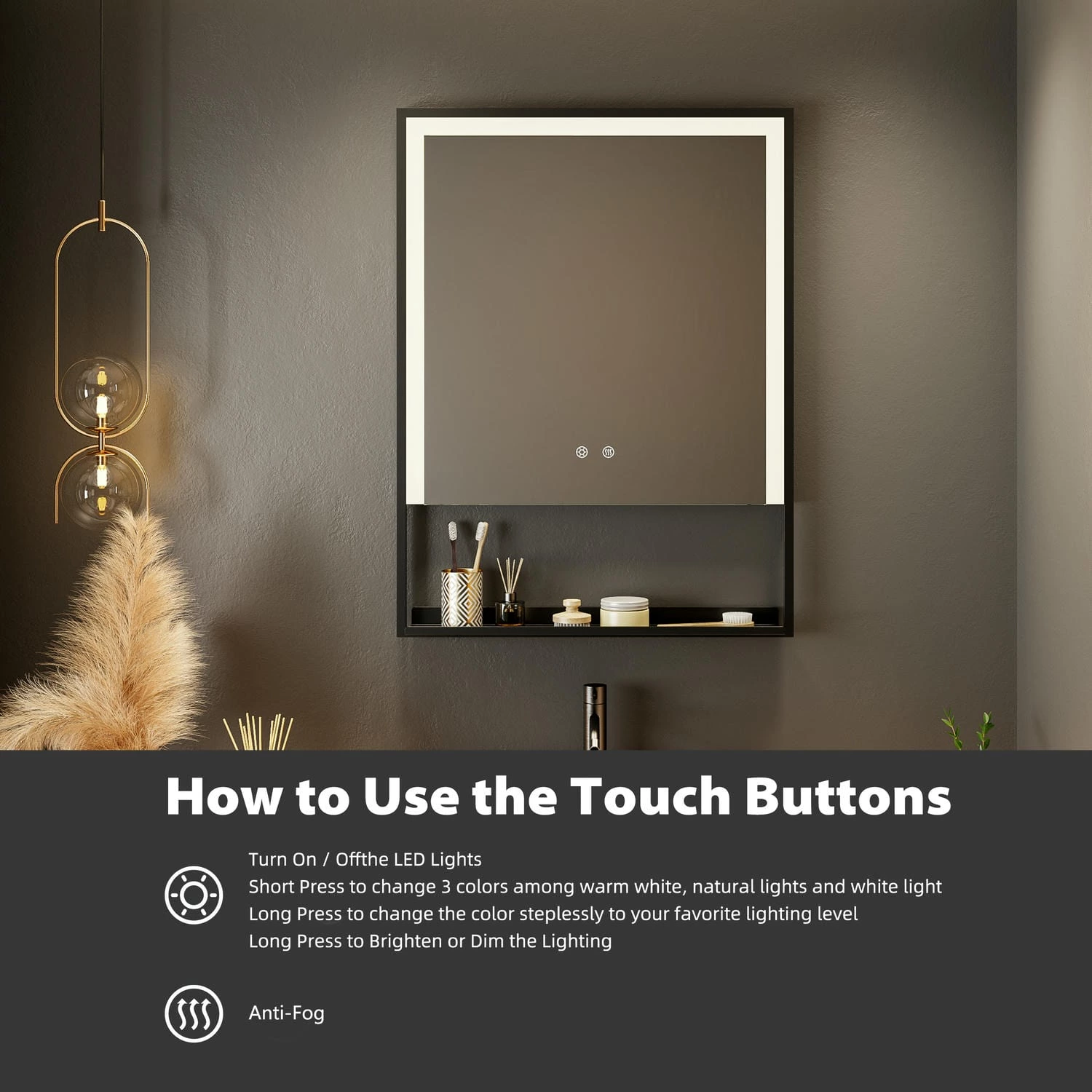 Bathroom Mirror With Shelf