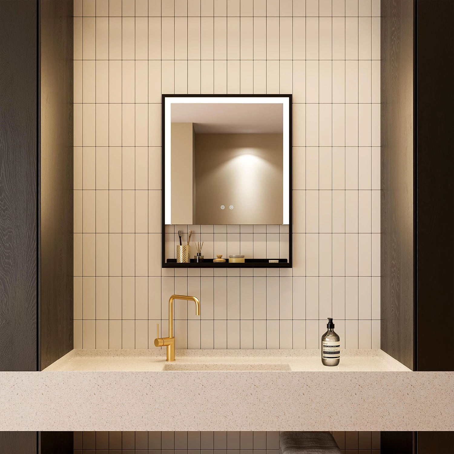 Bathroom Mirror With Shelf