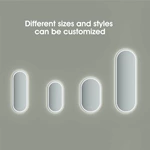 LED ovale badkamerspiegel