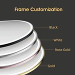 LED ovale badkamerspiegel