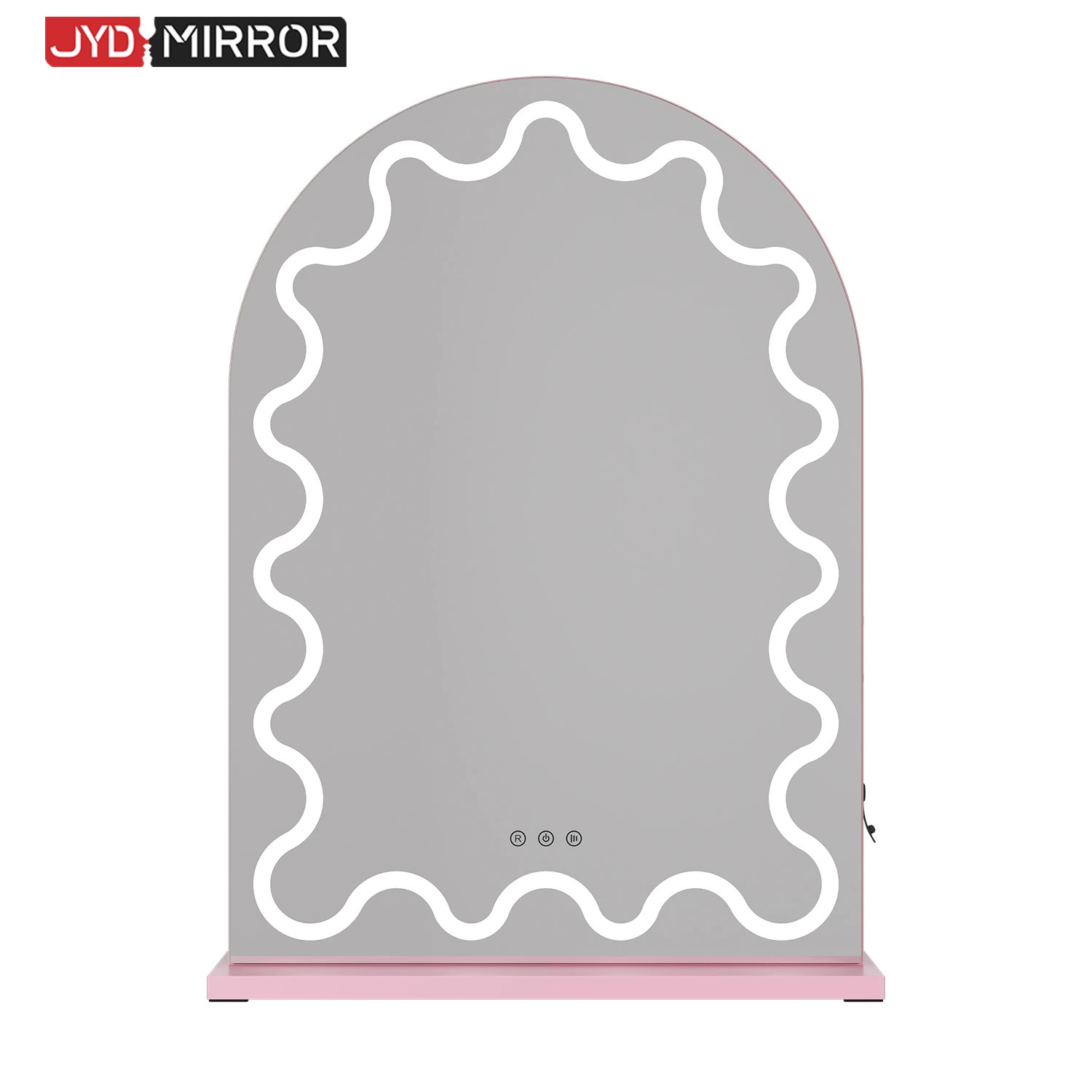 Miroir de courtoisie arqué à LED