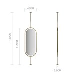 Oval Hanging LED Bathroom Mirror