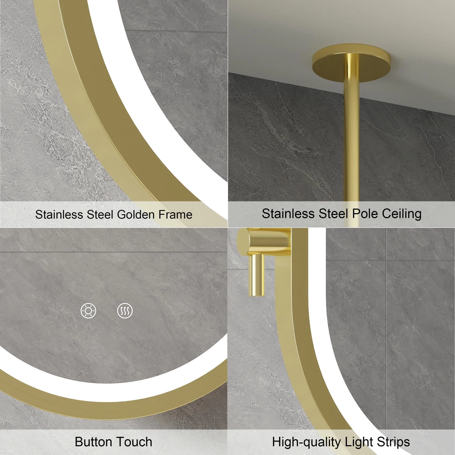 Ovale badkamerspiegel