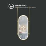 Oval Hanging LED Bathroom Mirror