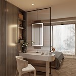 Hanging LED Bathroom Mirror