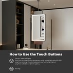 Hanging LED Bathroom Mirror