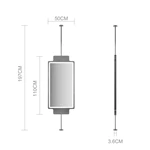 Miroir de salle de bain suspendu à LED