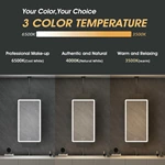 Miroir de salle de bain suspendu à LED