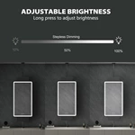 Miroir de salle de bain suspendu à LED