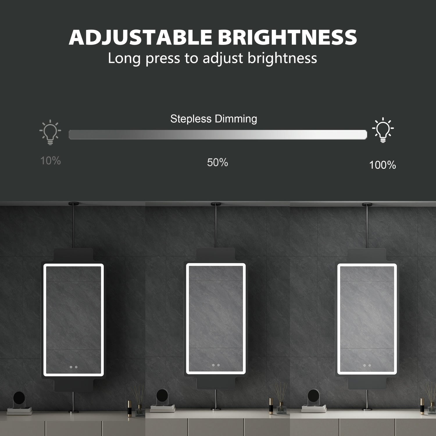 Hanging LED Bathroom Mirror