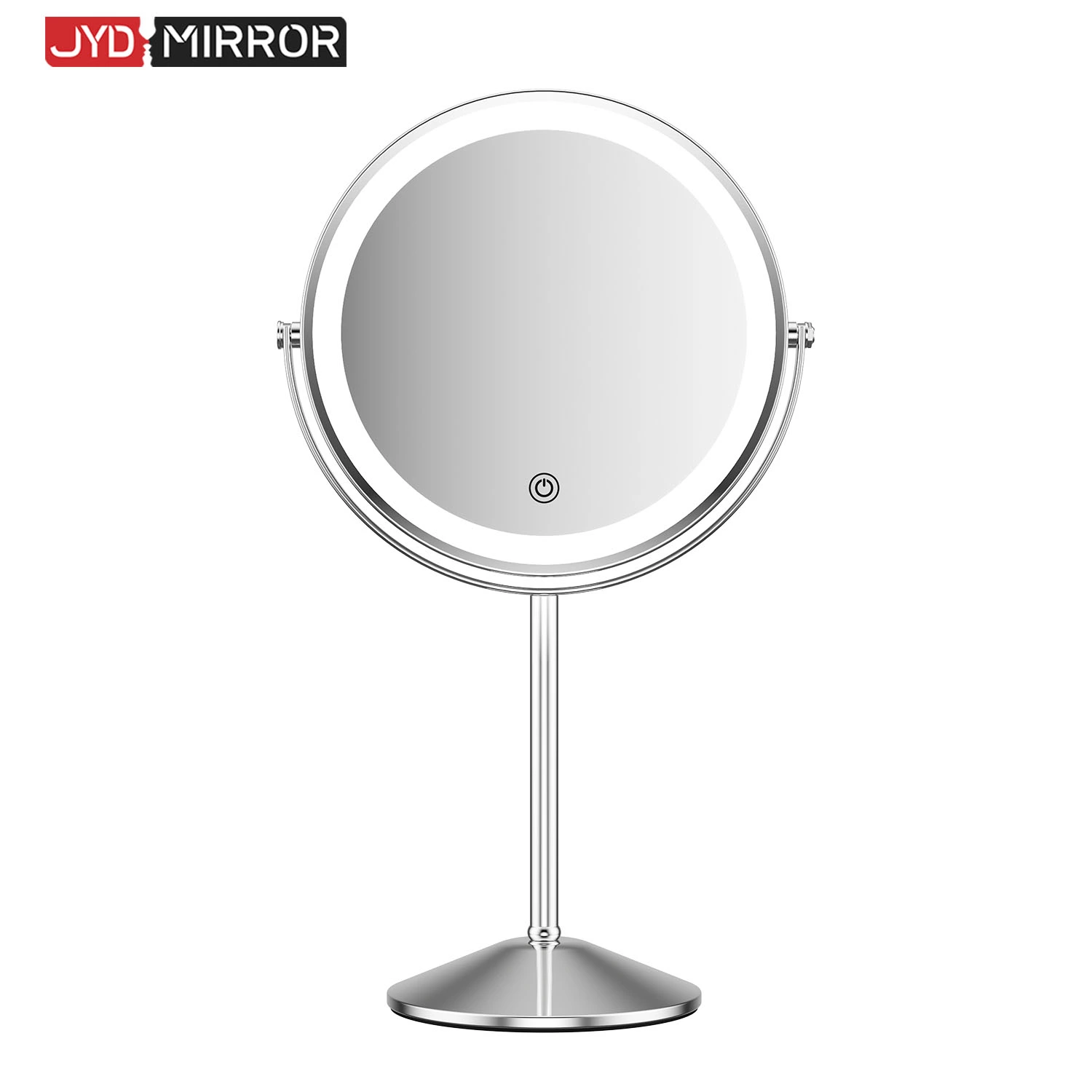 Miroir de courtoisie en métal avec LED