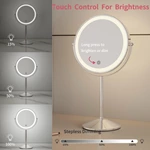 Miroir de courtoisie en métal avec LED