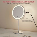 Miroir de courtoisie en métal avec LED