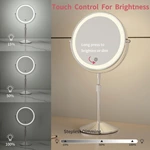 Miroir de courtoisie en métal avec LED