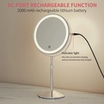 Miroir de courtoisie en métal avec LED