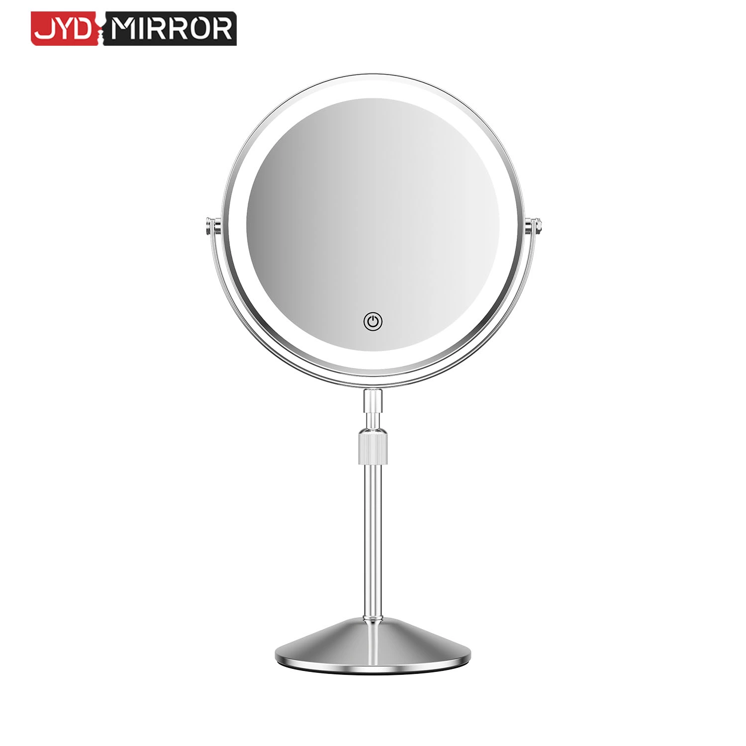 Miroir de courtoisie en métal avec LED