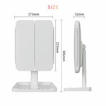 LED Phototherapy Trifold Mirror