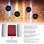 LED Phototherapy Trifold Mirror