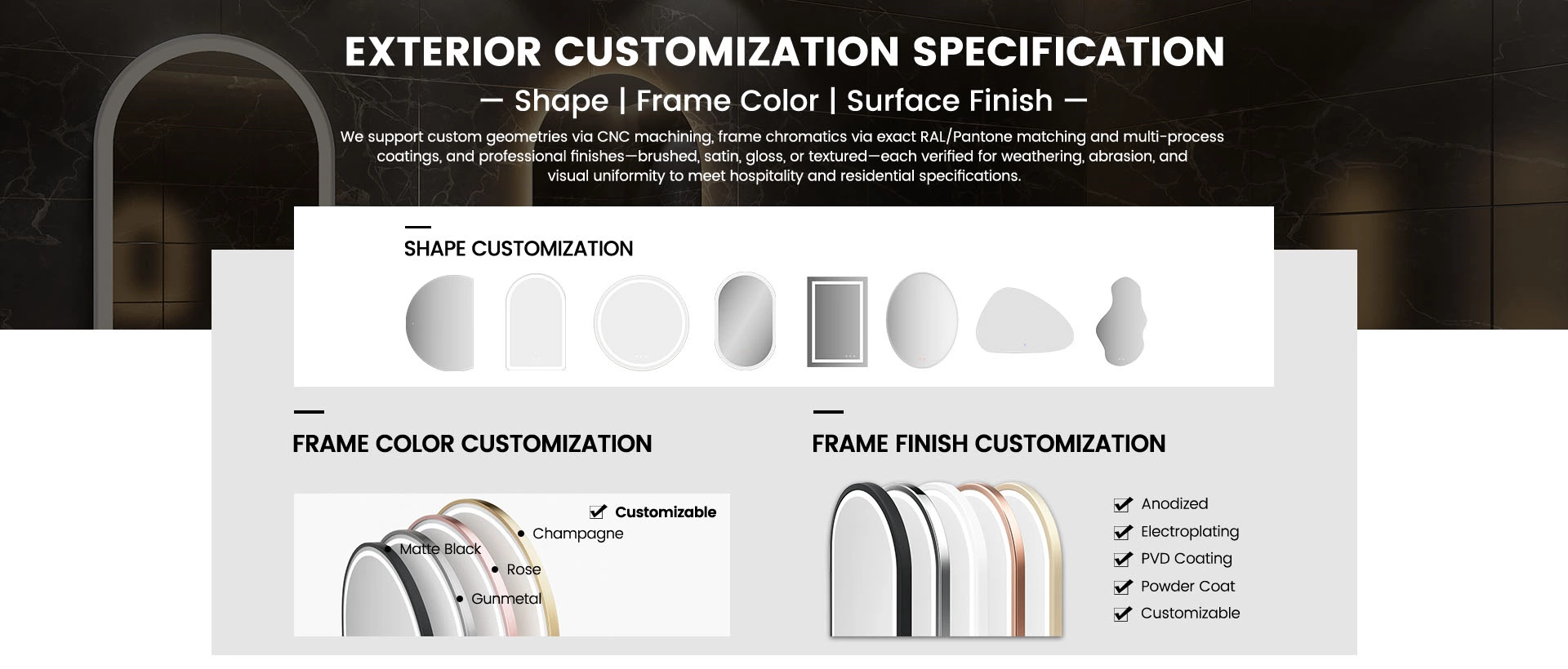 Bathroom Mirror Customization