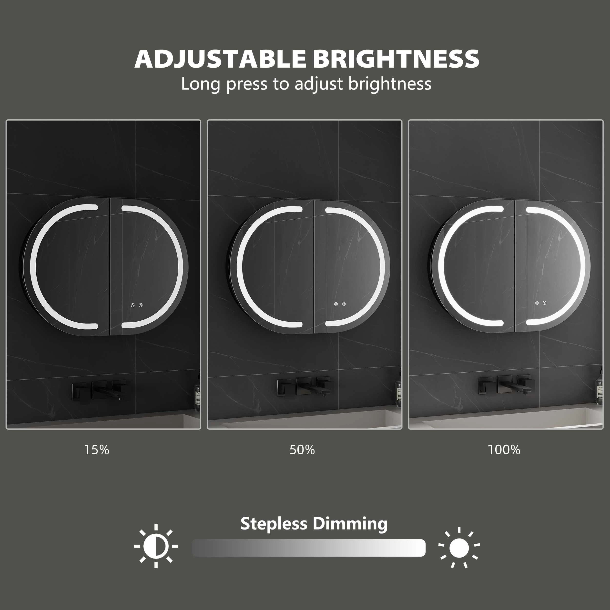 LED Bathroom Mirror Cabinet
