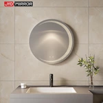 Miroir de salle de bain rond à LED