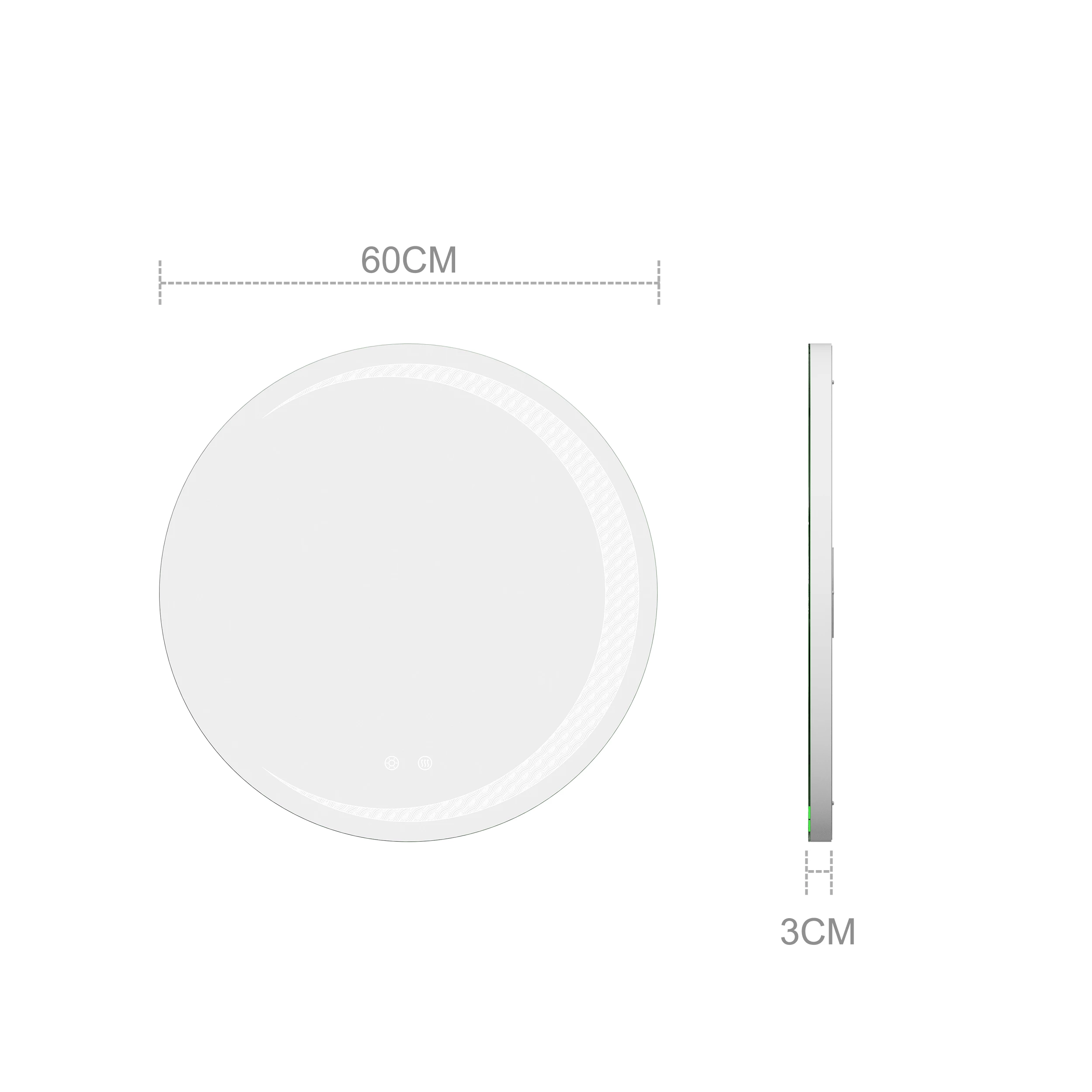 Round LED Bathroom Mirror