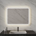 Miroir de salle de bain LED sans cadre