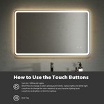 Frameless Led Bathroom Mirror