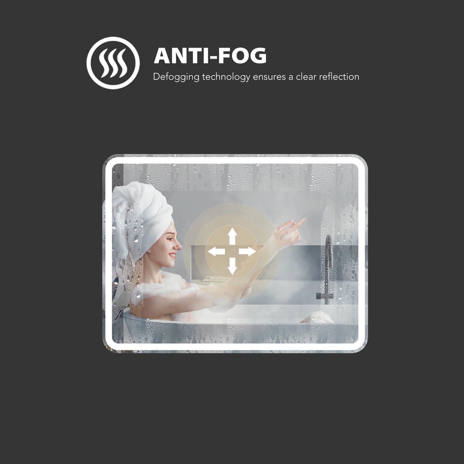 Frameless Led Bathroom Mirror