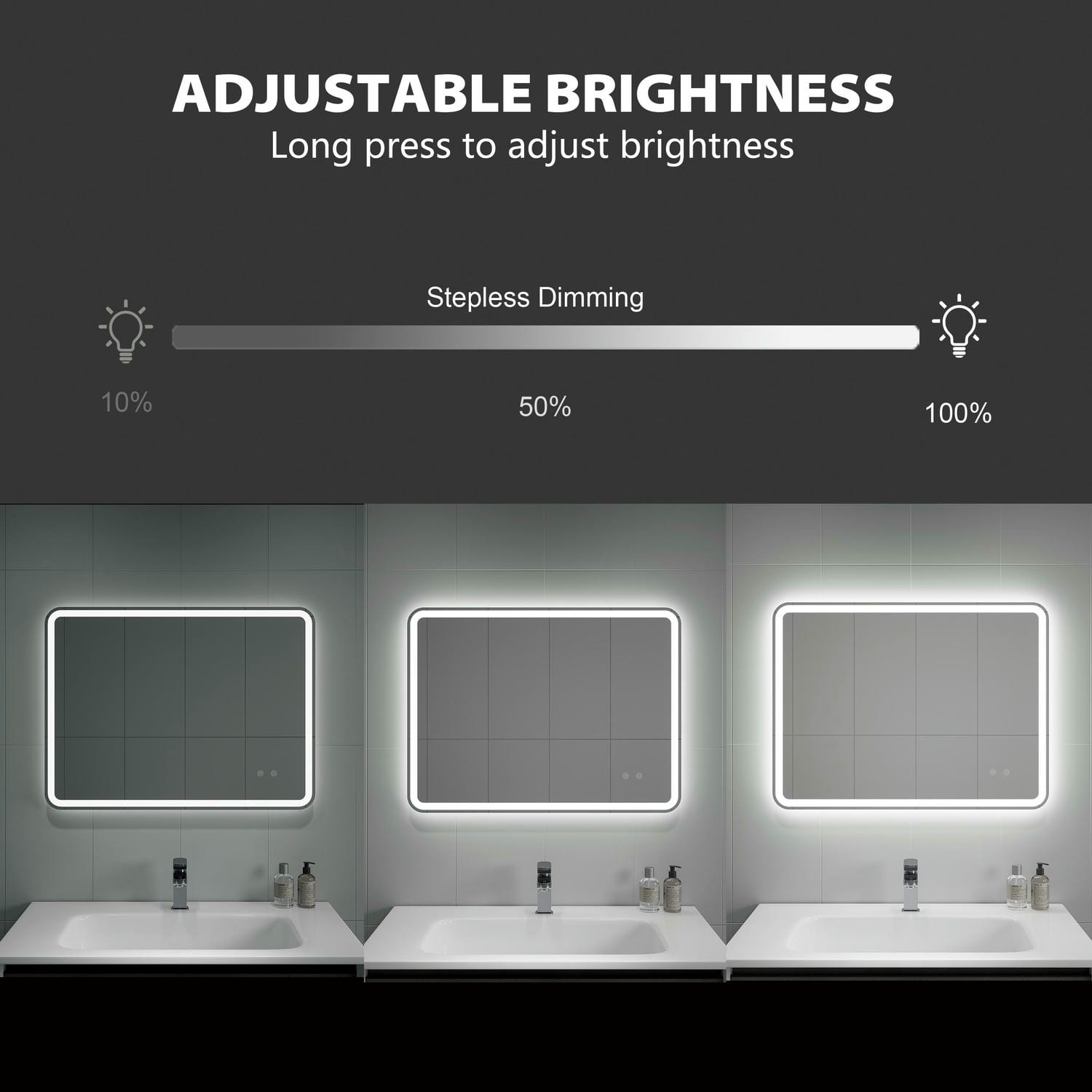 Frameless Led Bathroom Mirror