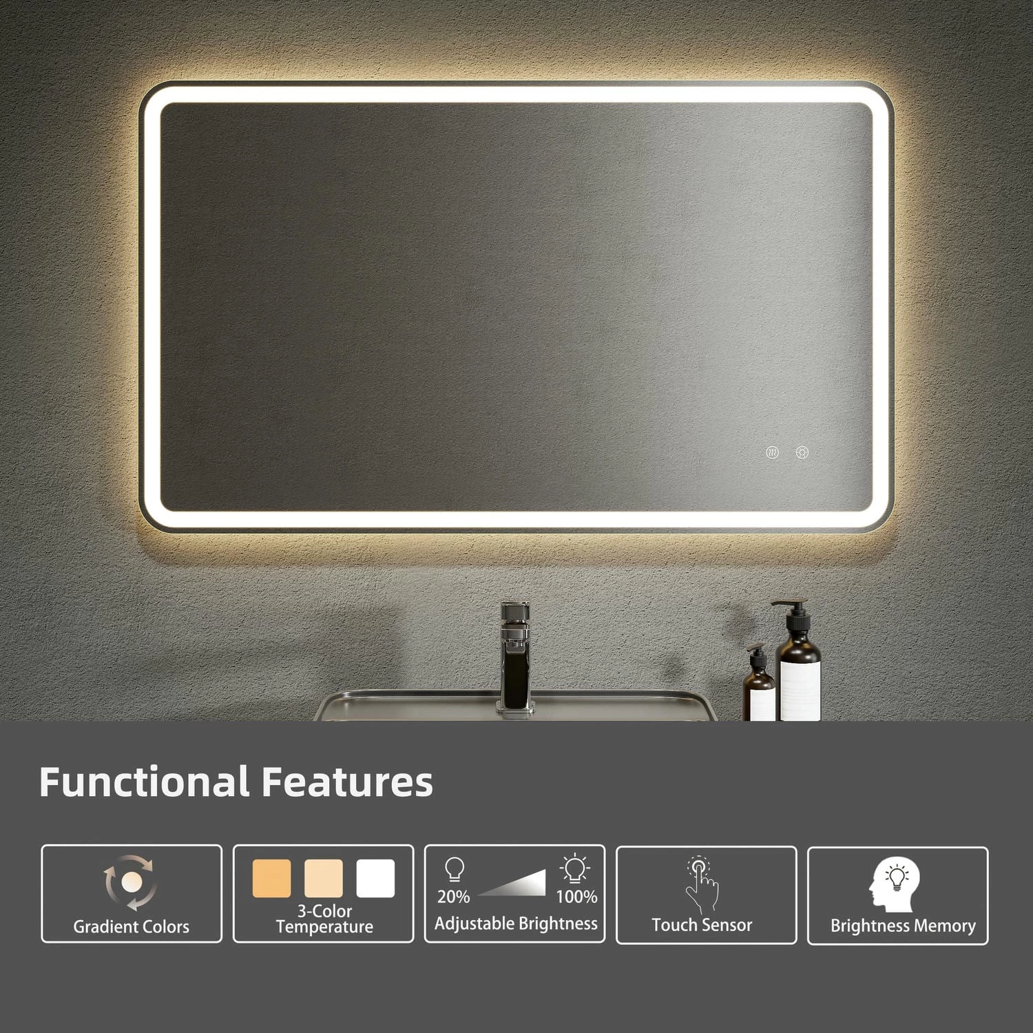 Frameless Led Bathroom Mirror
