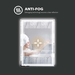 Miroir de salle de bain LED sans cadre