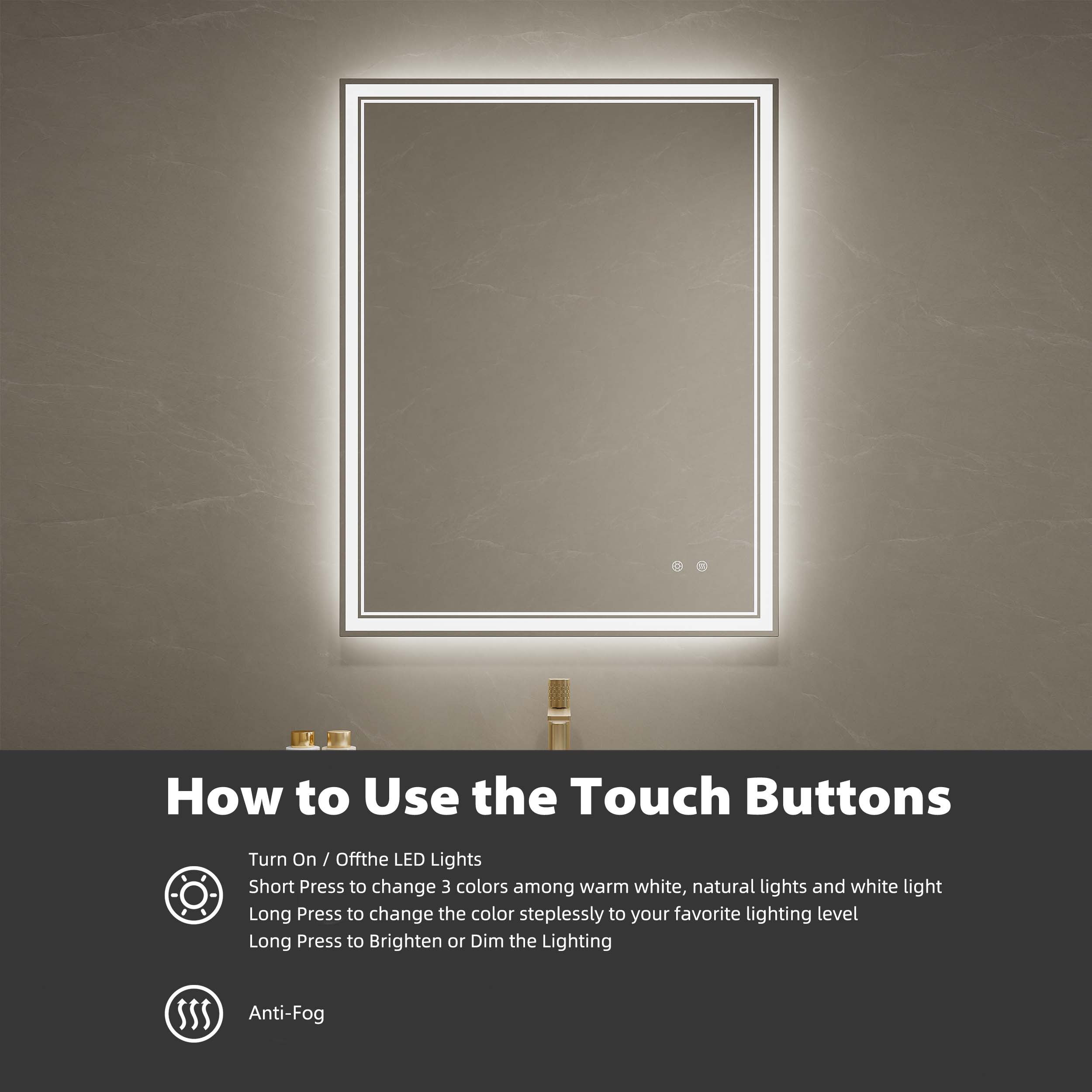 Frameless Led Bathroom Mirror