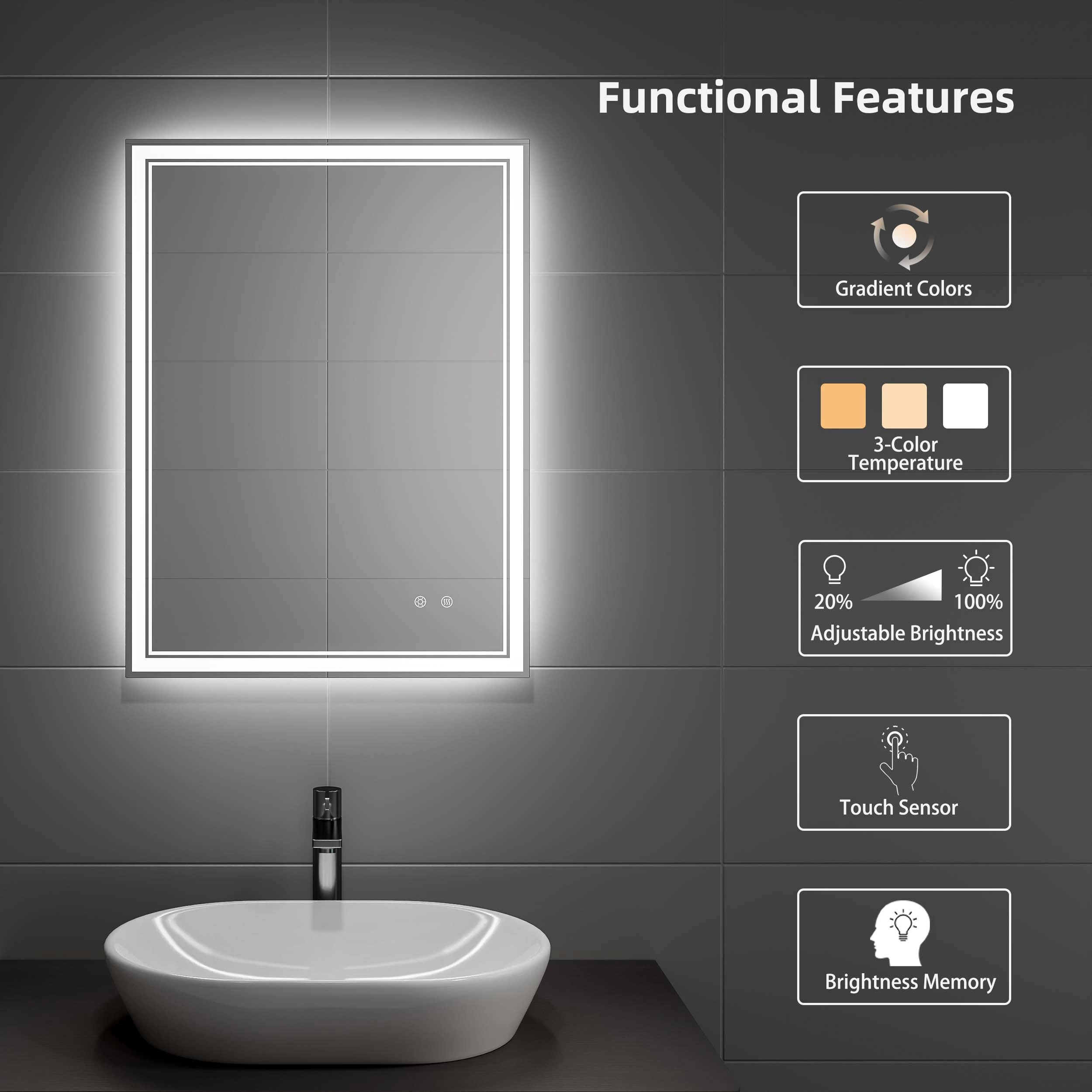 Frameless Led Bathroom Mirror