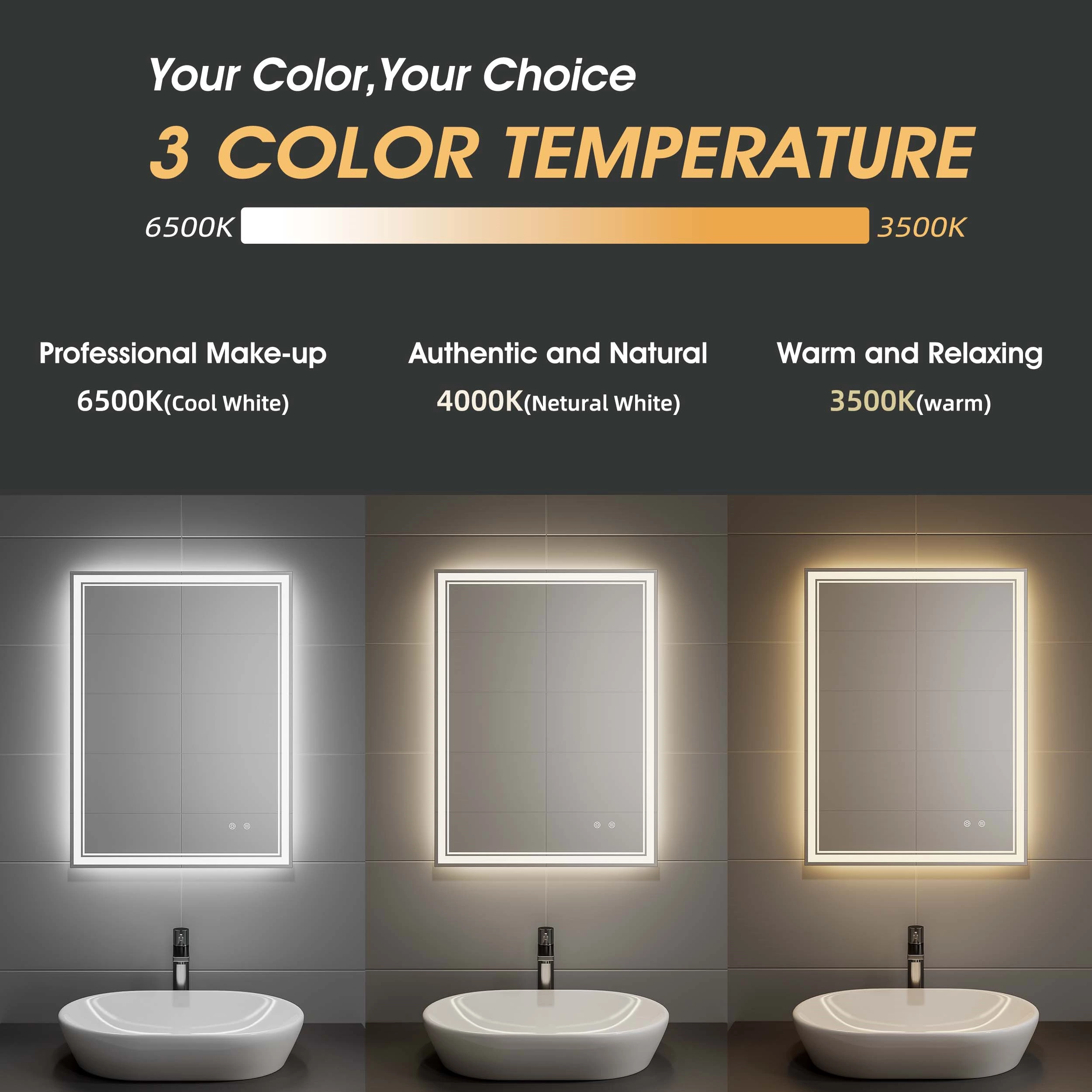 Frameless Led Bathroom Mirror