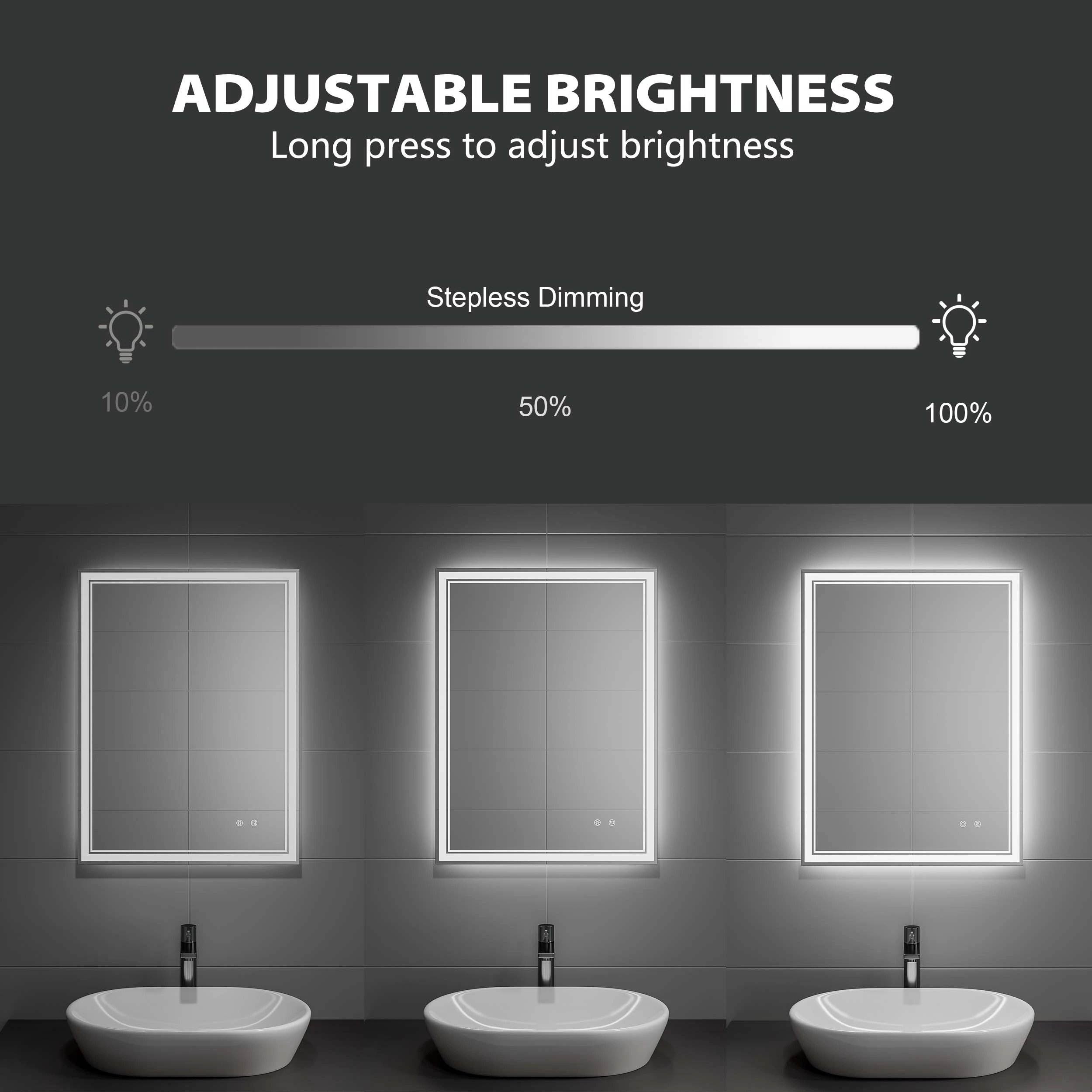 Frameless Led Bathroom Mirror