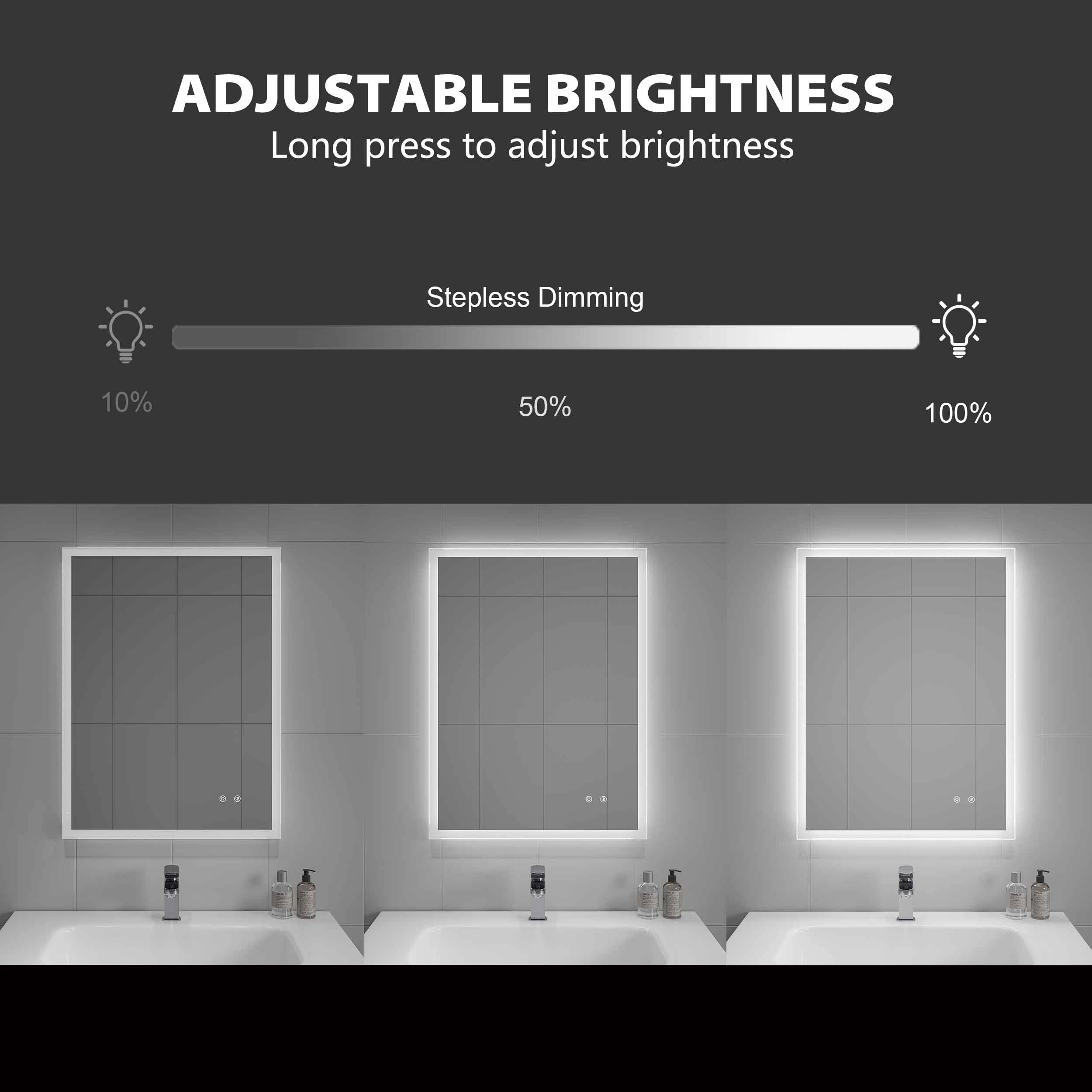 Framed Led Bathroom Mirror