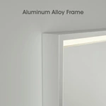 Miroir de salle de bain encadré à LED