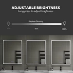 Framed Led Bathroom Mirror