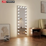Miroir sur pied à LED de style Hollywood