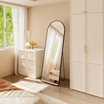 Miroir sur pied arqué